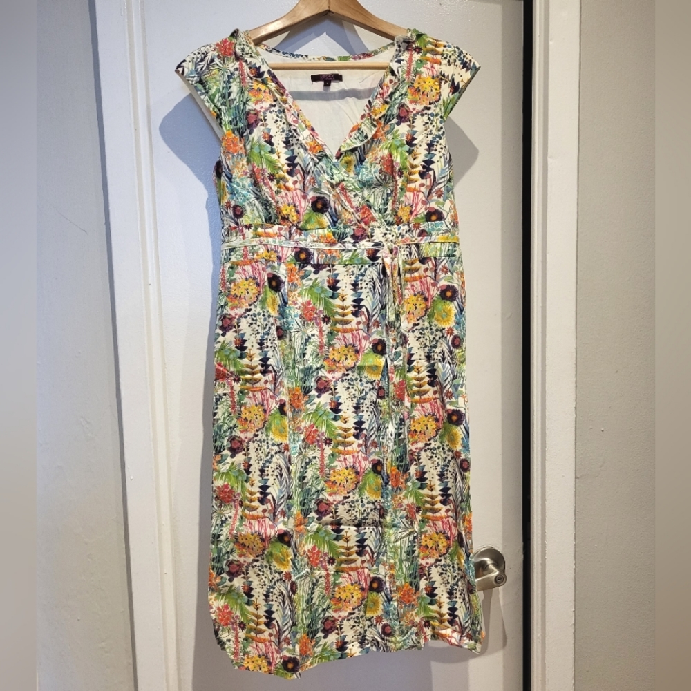 Liberty art fabrics Botanical print cotton dress